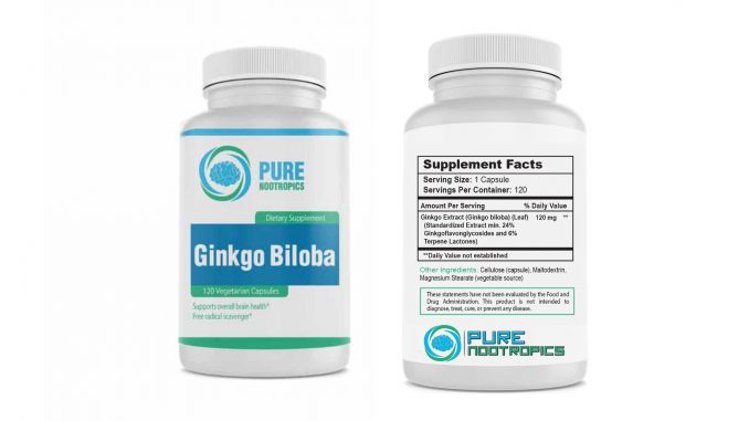 Pure Nootropics Ginkgo Biloba Capsules