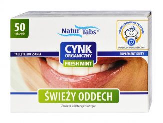 Cynk Organiczny Naturtabs Fresh Mint, tabletki do ssania, 50 szt. / (Hasco-lek)