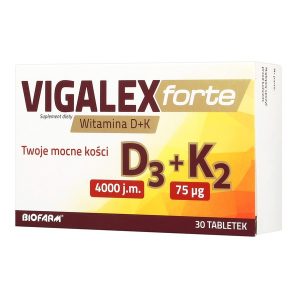 Vigalex Forte D3+K2, tabletki, 30 szt. / (Biofarm)