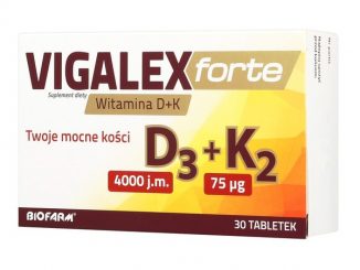 Vigalex Forte D3+K2, tabletki, 30 szt. / (Biofarm)