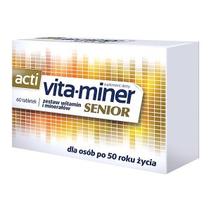 Acti vita-miner Senior, drażetki dla osób po 50 roku życia, 60 szt. / (Aflofarm)