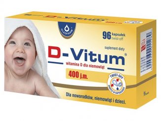D-Vitum, witamina D dla niemowląt, 400 j.m., kapsułki twist-off, 96 szt. / (Oleofarm)
