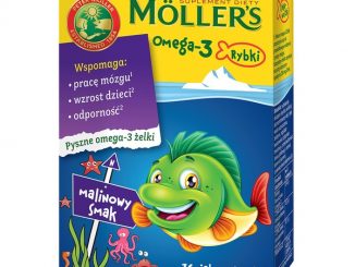 Mollers Omega-3 Rybki, żelki, smak malinowy, 36 szt. / (Orkla Care S.a.)