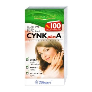 Cynk Plus A, kapsułki twarde, 100 szt. / (Farmapol)