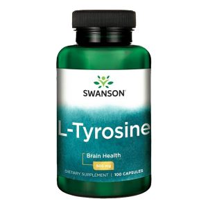 Swanson L-Tyrozyna, 500 mg, kapsułki, 100 szt. / (Swanson)