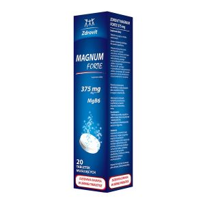 Zdrovit Magnum Forte 375 mg, tabletki musujące, smak cytrynowy, 20 szt. / (Natur Produkt Pharma)