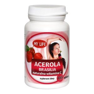 Acerola C Brasilia, naturalna witamina C, tabletki, 100 szt. / (Domdrob)