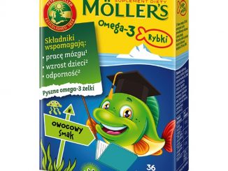 Mollers Omega-3 Rybki, żelki, smak owocowy, 36 szt. / (Orkla Care)