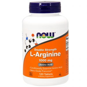 L-Arginine, 1,000 mg, 120 Tablets (Now Foods)