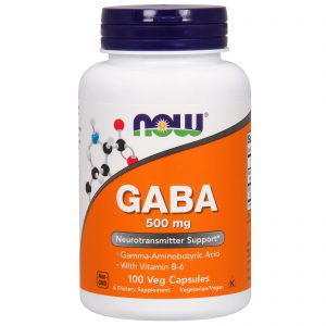 GABA, 500 mg, 100 Veg Capsules (Now Foods)