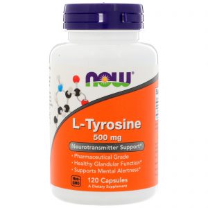 L-Tyrosine, 500 mg, 120 Capsules (Now Foods)