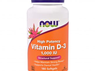 Vitamin D-3 High Potency, 1,000 IU, 180 Softgels (Now Foods)