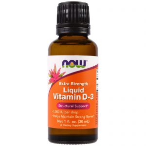 Liquid Vitamin D-3, Extra Strength, 1,000 IU, 1 fl oz (30 ml) (Now Foods)