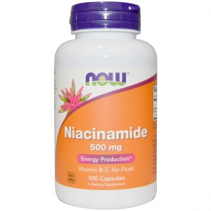 Niacinamide, 500 mg, 100 Capsules (Now Foods)