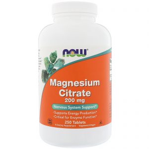 Magnesium Citrate, 200 mg, 250 Tablets (Now Foods)