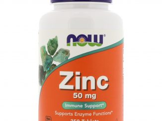 Zinc, 50 mg, 250 Tablets (Now Foods)