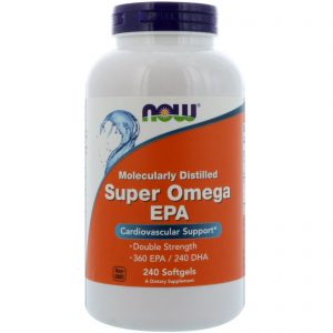 Super Omega EPA, Molecularly Distilled, 240 Softgels (Now Foods)
