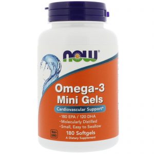 Omega-3 Mini Gels, 180 Softgels (Now Foods)