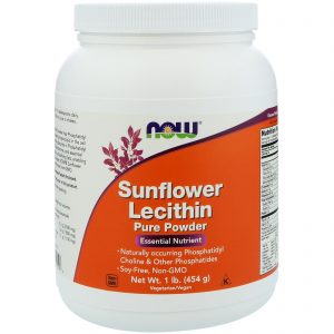 Sunflower Lecithin, Pure Powder, 1 lb (454 g) (Now Foods)