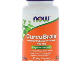 CurcuBrain, Cognitive Support, 400 mg, 50 Veg Capsules (Now Foods)