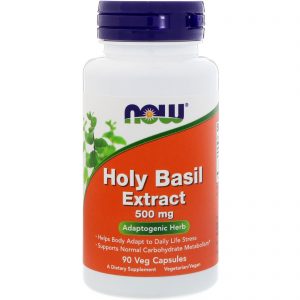 Holy Basil Extract, 500 mg, 90 Veg Capsules (Now Foods)