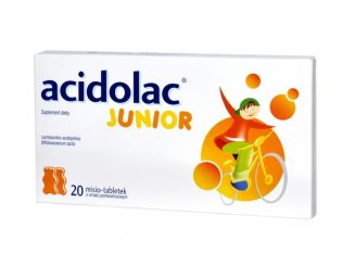 Acidolac Junior, misio-tabletki, smak pomarańczowy, 20 szt. / (Medana)