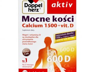 Doppelherz aktiv Mocne kości, Calcium 1500 + witamina D, tabletki, 60 szt. / (Queisser)