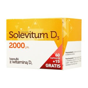 Solevitum D3 2000, kapsułki, 75 szt. (60 szt. + 15 szt.) / (Aflofarm)