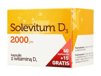 Solevitum D3 2000, kapsułki, 75 szt. (60 szt. + 15 szt.) / (Aflofarm)