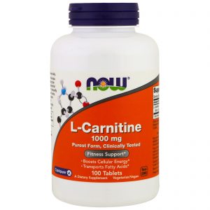 L-Carnitine, 1000 mg, 100 Tablets (Now Foods)