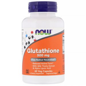 Glutathione, 500 mg, 60 Veg Capsules (Now Foods)