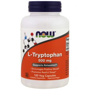 L-Tryptophan, 500 mg, 120 Veg Caps (Now Foods)
