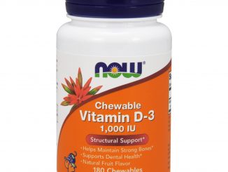 Chewable Vitamin D-3, Natural Fruit Flavor, 1,000 IU, 180 Chewables (Now Foods)
