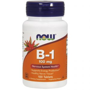 B-1, 100 mg, 100 Tablets (Now Foods)