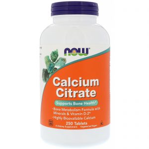 Calcium Citrate, 250 Tablets (Now Foods)