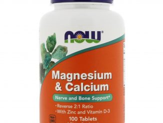 Magnesium & Calcium, Reverse 2:1 Ratio with Zinc and Vitamin D-3, 100 Tablets (Now Foods)