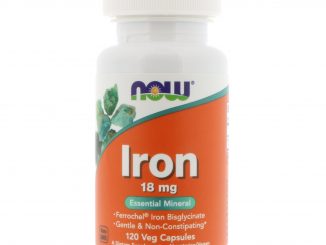 Iron, 18 mg, 120 Veg Capsules (Now Foods)
