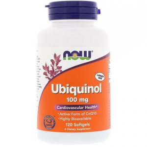 Ubiquinol, 100 mg, 120 Softgels (Now Foods)