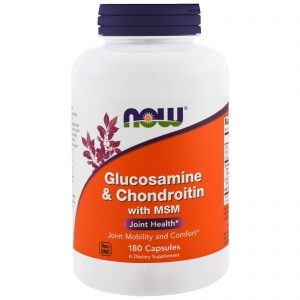 Glucosamine & Chondroitin with MSM, 180 Capsules (Now Foods)