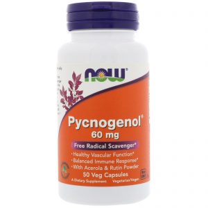 Pycnogenol, 60 mg, 50 Veg Capsules (Now Foods)