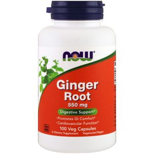 Ginger Root, 550 mg, 100 Veg Capsules (Now Foods)