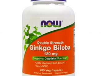 Ginkgo Biloba, Double Strength, 120 mg, 200 Veg Capsules (Now Foods)