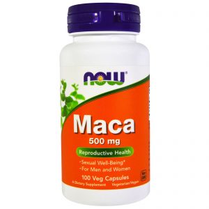Maca, 500 mg, 100 Veg Capsules (Now Foods)