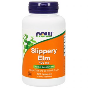 Slippery Elm, 400 mg, 100 Capsules (Now Foods)