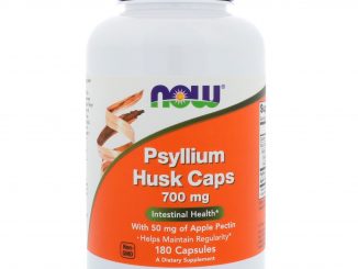 Psyllium Husk Caps, 700 mg, 180 Capsules (Now Foods)