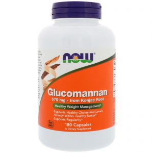 Glucomannan, 575 mg, 180 Capsules (Now Foods)