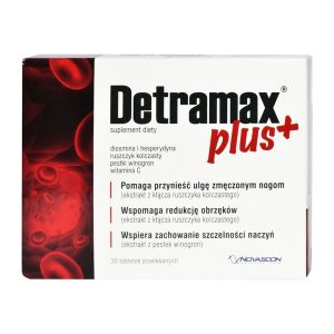 Detramax Plus, tabletki powlekane, 30 szt. / (Novascon Pharmaceuticals)