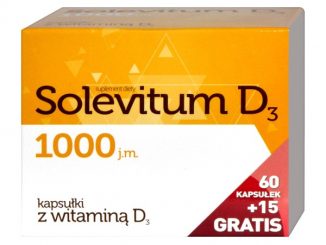 Solevitum D3 1000, kapsułki, 75 szt. (60 szt. + 15 szt.) / (Aflofarm)