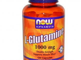 Sports, L-Glutamine, Double Strength, 1,000 mg, 120 Capsules (Now Foods)