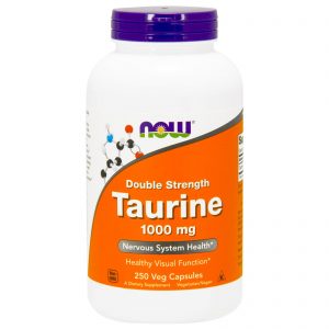 Taurine, Double Strength, 1,000 mg, 250 Veg Capsules (Now Foods)